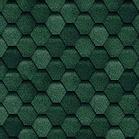 ТехноНИКОЛЬ Гибкая черепица, Зеленый, Оптима (3м2 в уп.)