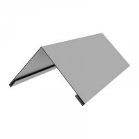 Конек плоский с подгибом оцинкованный (длина кратно 2м)