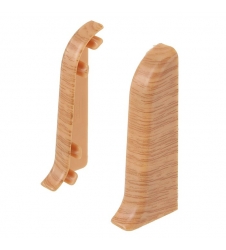 "Идеал Комфорт" 205 Заглушка для плинтуса Дуб капучино (пара)