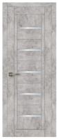 Дверь СИТИЛАЙН 031 (80см) Бетон серый (матовое стекло сатинат)
