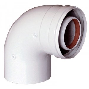 Коаксиальное Колено 60/100 - 90º  для всех котлов кроме Navien, Immergas (А-013-2)