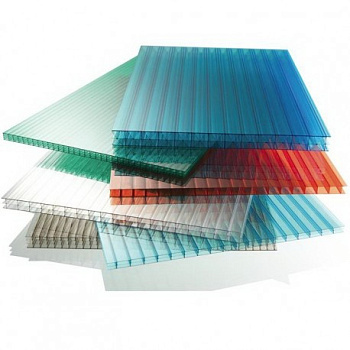 Цветной поликарбонат 6мм 6000х2100мм (11 оранжевый)