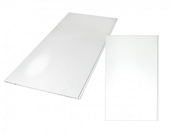 STELLA Панель ПВХ 3000*500*8мм Белая лак (широкая)