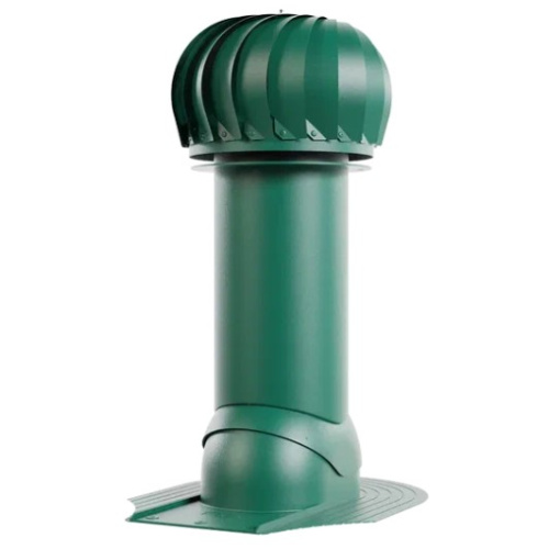  Роторная вент. Viotto с универсальным проходом, d-110мм, h-550мм, утепленная, зеленый мох