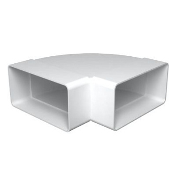 Колено горизонтальное пластик 90, 60х120