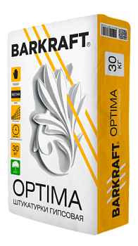 BARKRAFT Штукатурка "PH OPTIMA" гипсовая белая (30кг) 45шт./пал.