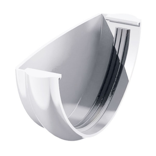 ТН ПВХ белая Заглушка желоба