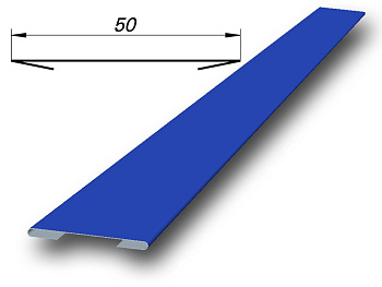 Нащельник RAL 6002 зеленый лист (длина кратно 2м)