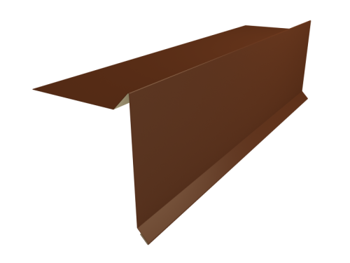 Планка фронтонная RAL 8014 коричневая (кратно 2м)