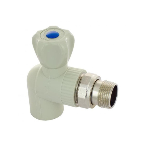 ПП Кран шаровой для радиатора угловой 20х1/2" (60/10)