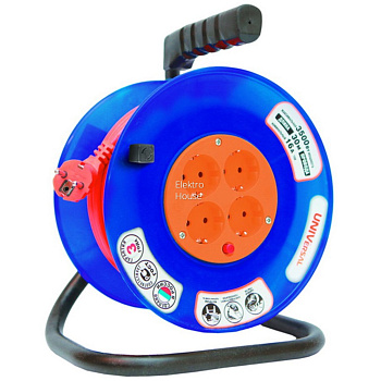 Удлинитель на катушке 4ОП 20м термо ПВС 2х1 Универсал 