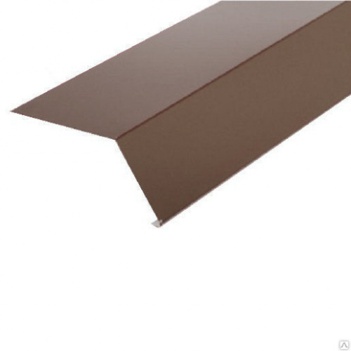 Планка карнизная RAL 8014 коричневая (кратно 2м)