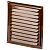 Решетка вентиляционная вытяжная стальная 250х250 коричневая