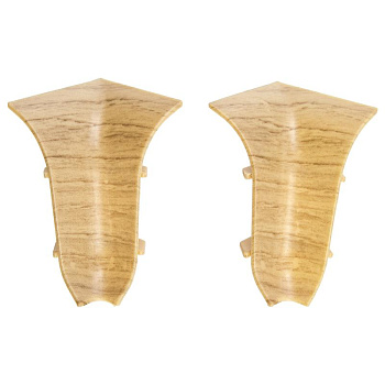 "Идеал Комфорт" 205 Угол наружный для плинтуса Дуб капучино