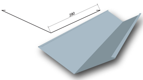 Ендова оцинкованная (длина кратно 2м)
