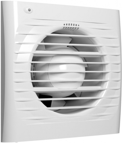 Вентилятор осевой вытяжной с обратным клапаном c шнуровым тяговым выключателем D 125 ERA 5С-02