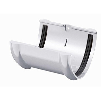 ТН ПВХ белый Соединитель желоба