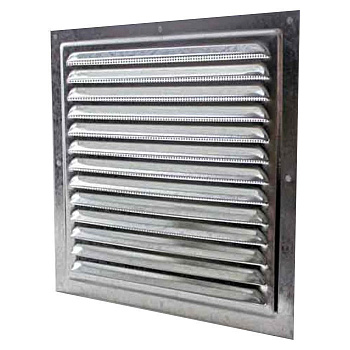 Решетка вентиляционная вытяжная стальная 200х200 оцинкованная