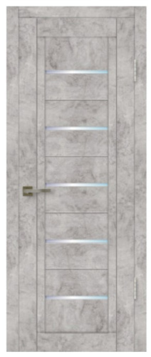 Дверь СИТИЛАЙН 031 (70см) Бетон серый (матовое стекло сатинат)