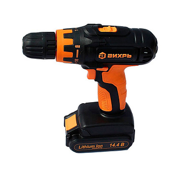 ВИХРЬ Дрель-шуруповерт аккумуляторная LI-Ion ДА-14,4Л-2К