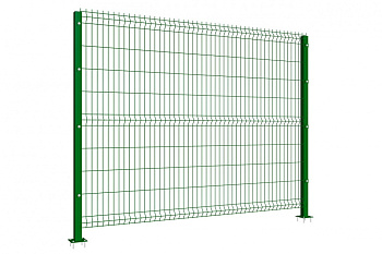 Секция ОПТИМА из прутка 4 мм, 2535x2030 с ячейкой 55х200 RAL6005 (зеленый),SO4/55/2535x2030/RAL6005