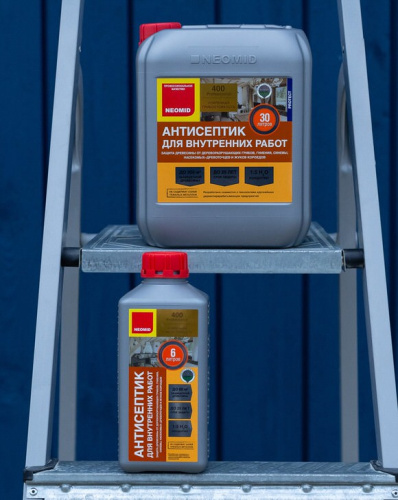 Неомид 400 (1 л) - деревозащитный состав для внутренних работ