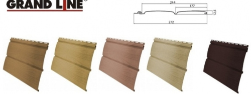 Grand Line Блок-хаус "Карельский" 3,00*0,244=0,732м2 клен