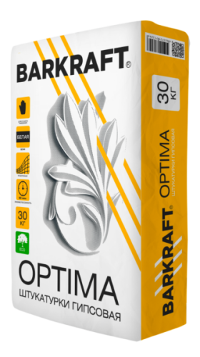 BARKRAFT Штукатурка "PH OPTIMA" гипсовая белая (30кг) 45шт./пал.