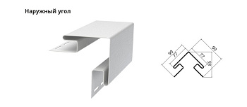 Grand Line Наружный угол 3,0м  кремовый