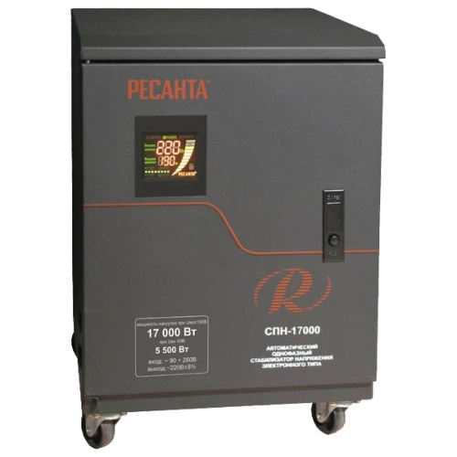 РЕСАНТА Стабилизатор СПН-17000 (17000 Вт при Uвх>190, 14000 Вт при Uвх=140)