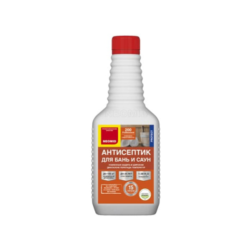 Неомид 200 (0,5 л) концентрат 1:30 деревозащитный состав для бань и саун