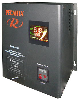 РЕСАНТА Стабилизатор СПН- 8300 (8300 Вт при Uвх>190, 5500 Вт при Uвх=140)