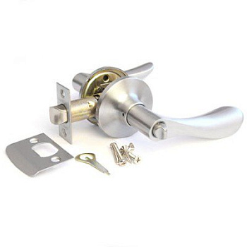 Ручка Защелка фалевая 103 ПОЛИР ХРОМ (пустыш-завертка)/LS