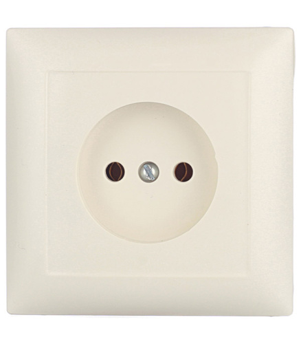 Розетка Паурмен Классика 1СП с з/к бел 16А 250В