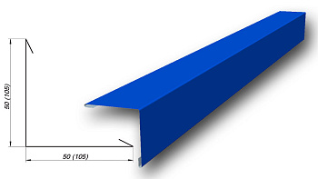 Угол наружный накладной RAL 6026 зеленый опал (длина кратно 2м)