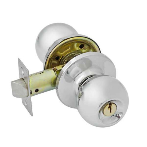 Ручка Защелка ШАРИК 501 ПОЛИР ХРОМ (пустыш-завертка)/LS