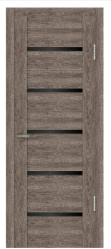 Дверь СИТИЛАЙН 016 (90см) Ирга (черное стекло)