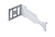 Кронштейн универсальный угловой 7.2 белый (100)