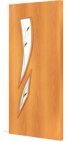 Дверь Стрелец-Фьюзинг  ДО- 8 "стекло" (70см) Полотно МИЛАН.орех Фьюзинг (СТРЕЛЕЦ)