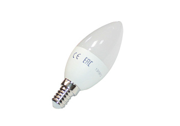 Лампа св/д свеча E27 6W 4000K101х37 Ecola