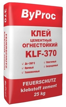 ByProc Клей огнестойкий KLF(KLW)-370 (25кг) 48шт./пал.