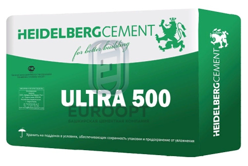 ЦЕМЕНТ М500 HeidelbergCement II Ш-И 42,5Н (25кг) (56шт/пал=1400кг)