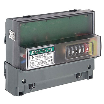 Счетчик Меркурий 231АМ-01 3ф 1Т 5-60А 380В 1кл М на дин-рейку