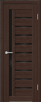 !Дверь СИТИЛАЙН 008 (80см) Темный Орех (матовое стекло сатинат)