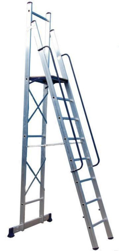 Лестница-помост алюминиевая, 6 ступеней 63-4-016