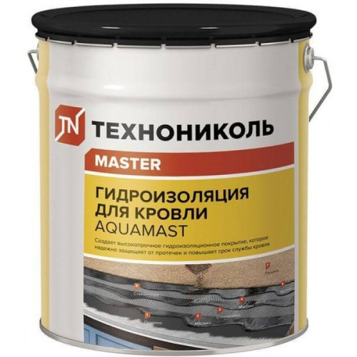 Мастика AQUAMAST Кровля битумно-резиновая 18 кг