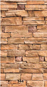 STELLA Панель ПВХ Камень коричневый 344 (5мм) 