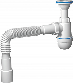 Сифон 1 1/2" * 40 Ani с гофрой 40*50 ( С0510) (35)