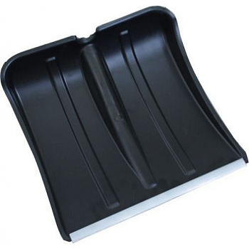 Лопата снегоуборочная с планкой пластмассовая, б/ч 430*420мм