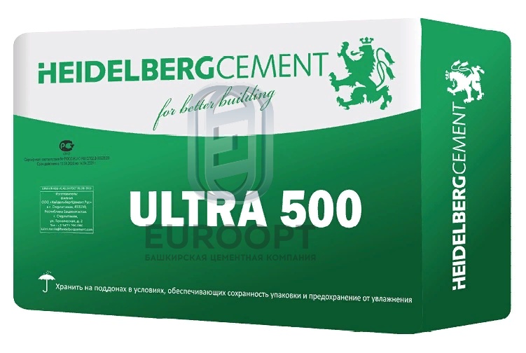 Купить ЦЕМЕНТ М500 HeidelbergCement II Ш-И 42,5Н (25кг) (56шт/пал=1400кг) в Уфе и Иглино - строительный магазин 33 Сантиметра